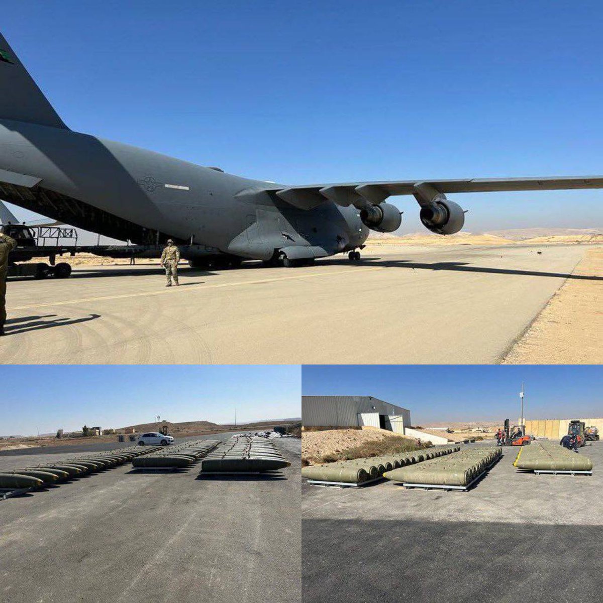 The United States sent Israel another batch of aerial bombs

#Israel_is_terrorist
#CeasefireForGaza
#CeasefireNOW 
#FreePalestine #Palestine #GazaGenoside #IsraelTerrorism #Hamas