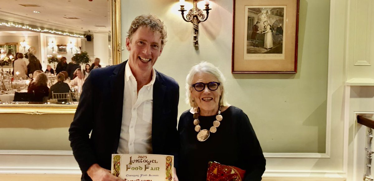 🧀 We're over the moon to have clinched the dairy category in the Best Emerging Artisan Food Competition, thanks to our friends at @ListowelFood! Special thanks to #FoodHero Darina Allen for sprinkling stardust on our win! #IrishFarmhouseCheese 🏆🧀