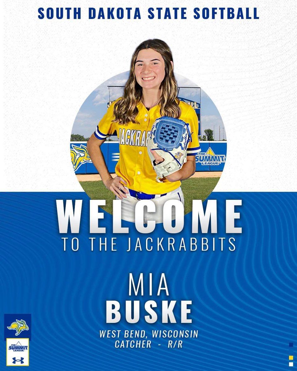 WisconsinBandi1's tweet image. HUGE CONGRATULATIONS to MIA BUSKE on her commitment to SOUTH DAKOTA STATE UNIVERSITY!! 🔵🟡 we can’t wait to watch you succeed as a Jackrabbit!! We are very proud!! #BanditProud #SRCommit