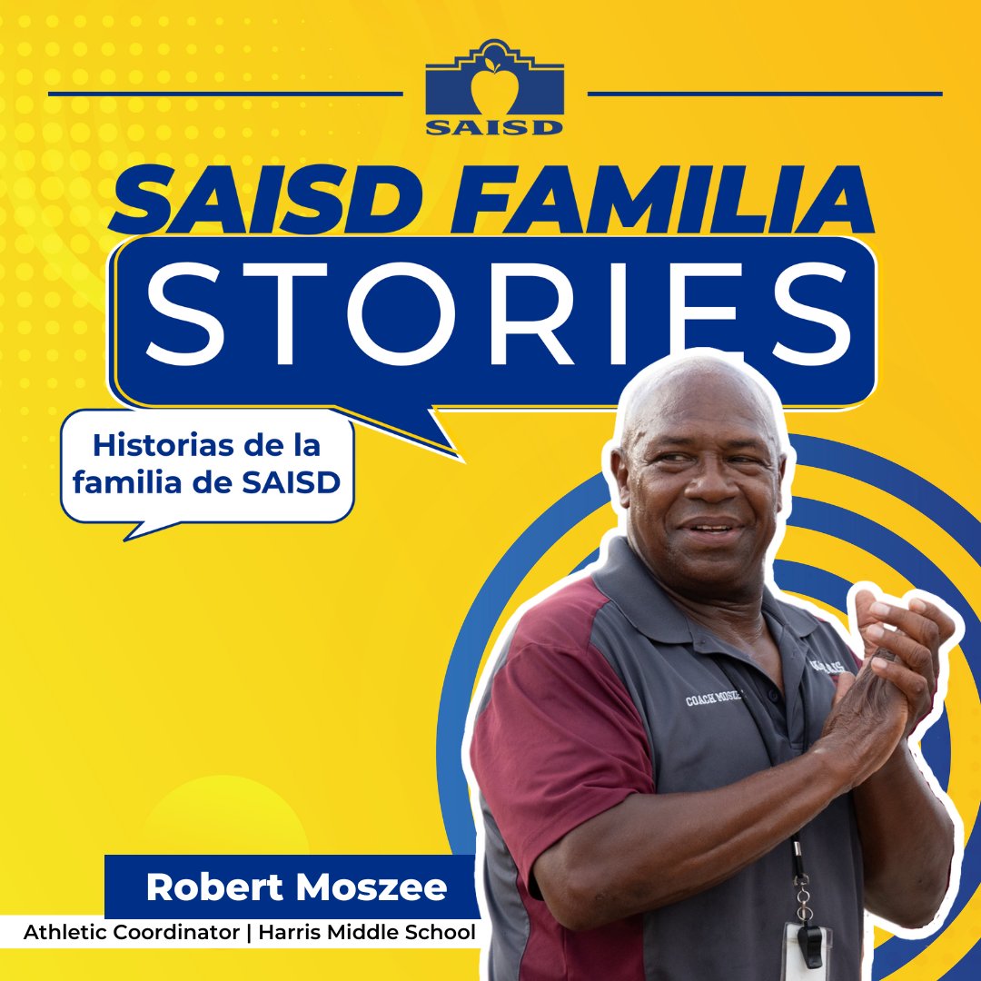 SAISD's tweet photo. Learn more about Coach Robert Moszee and what has kept him at Harris for 31 years. 

Obtenga más información sobre el entrenador Robert Moszee y lo que lo ha mantenido en Harris durante 31 años.

➡️ https://t.co/MfHvhFpeby https://t.co/9cEw3UBEak