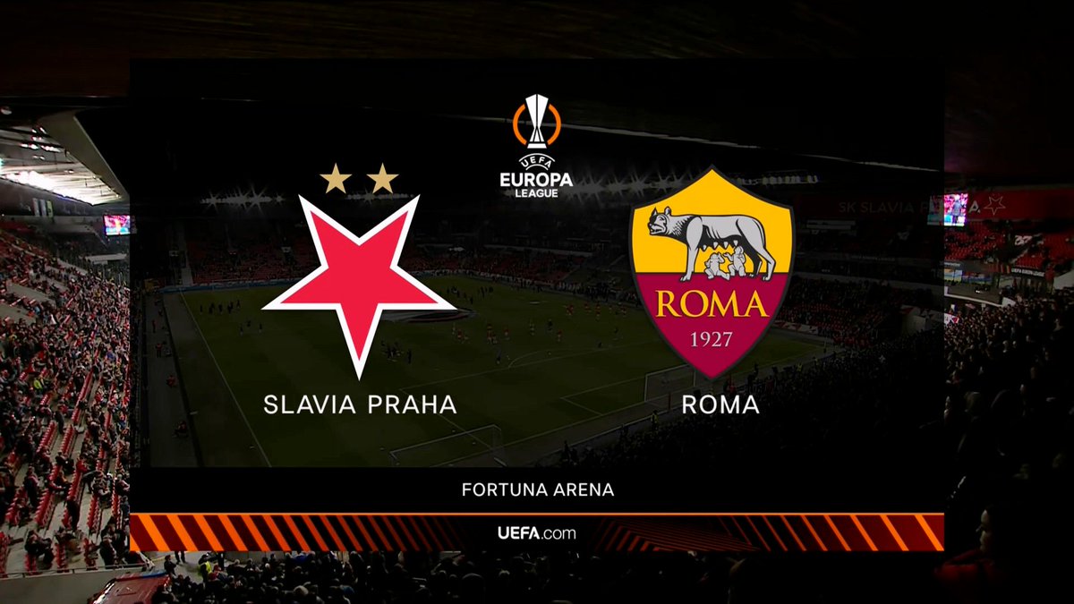 AS ROMA 2 - 0 SK SLAVIA PRAGUE (LIVE MATCH) / LA ROMA