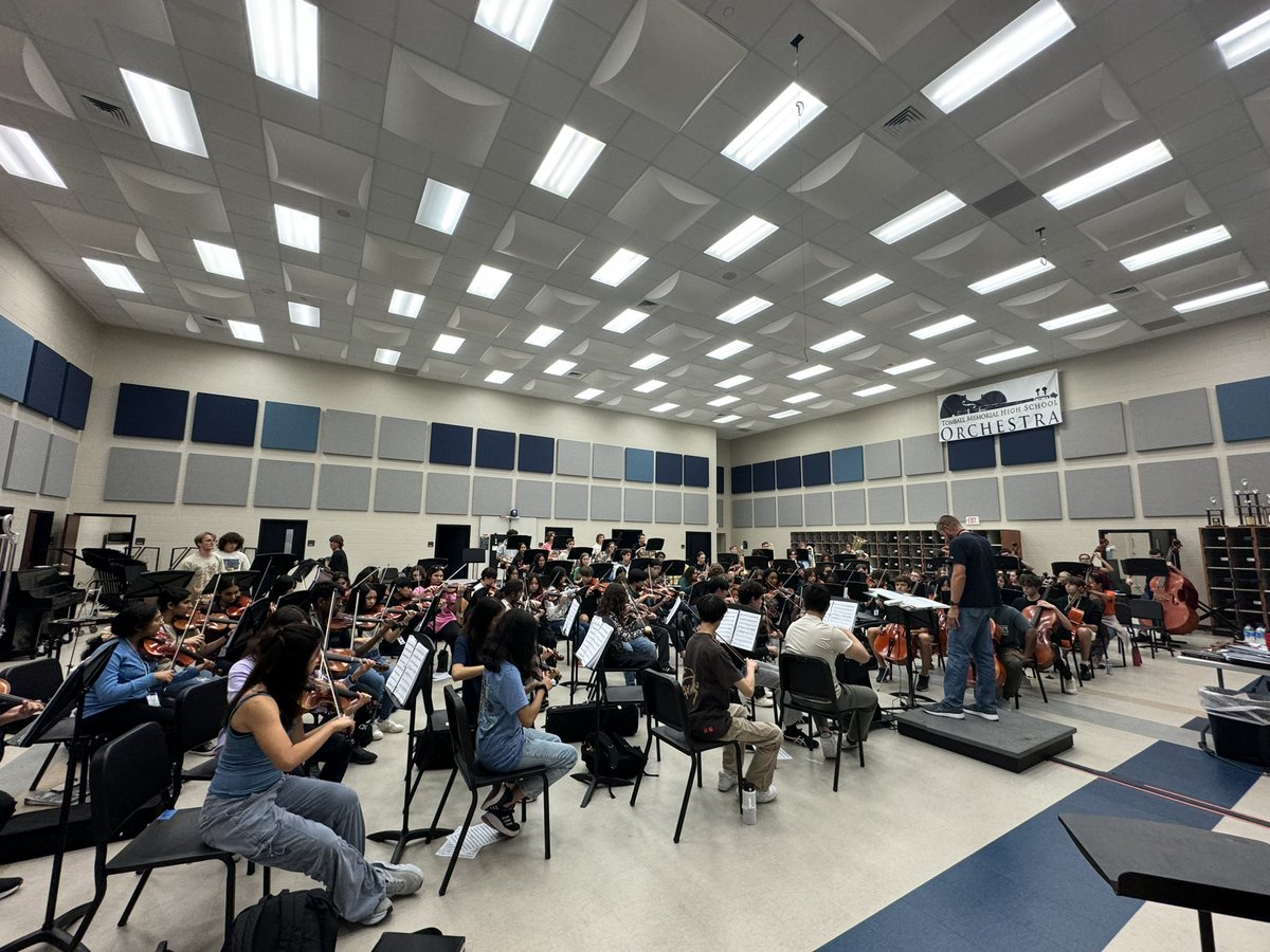Tomball Memorial HS Orchestra 🎻 (@tmhsorchestra) on Twitter photo 1st reading session for Symphony Orchestra tonight! 1st reading session for Symphony Orchestra tonight!
