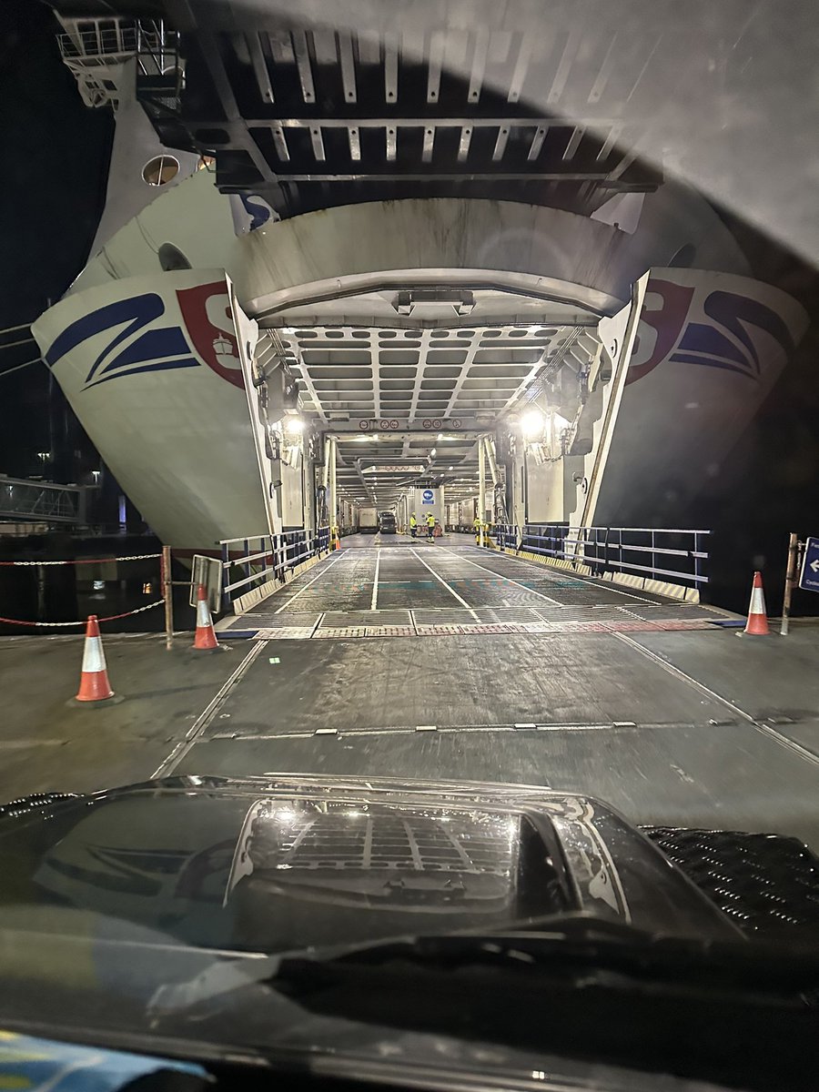 tomzidek's tweet photo. Uk done! Started out 3000km road trip from ECC to Sweden! We made it on the boat after a proper day at of testing……the truck has worked beautifully, charging great, had enough time to charge it up before we get to Lars @evcreate tomorrow
@electricclassiccars https://t.co/NJx5WaAnVY