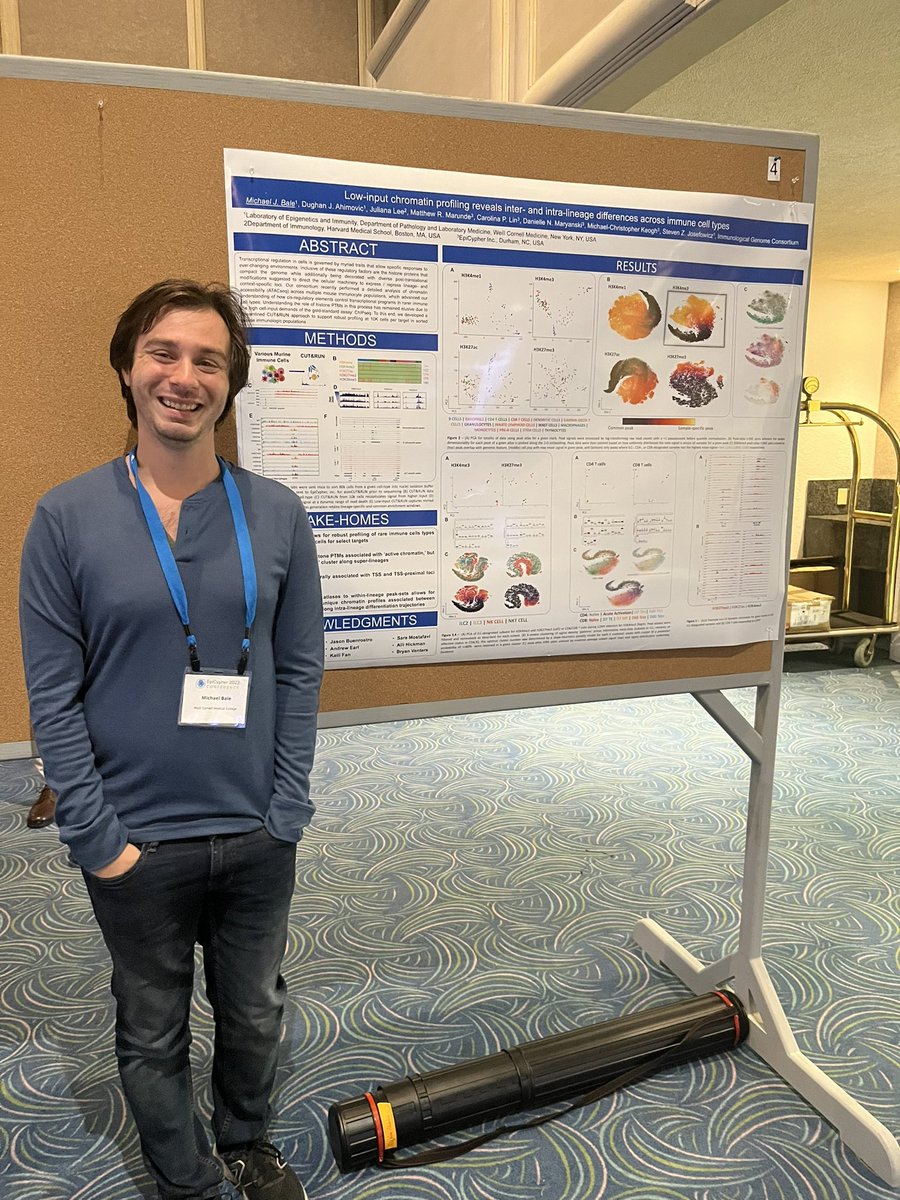 Josefowicz Lab (@josefowiczlab) on Twitter photo .<a href="/NotABaleOfHay/">Michael Bale, MSc π³οΈβππ΅π·</a> got a whirlwind tour of chromatin science this week and had a great time presenting his work with the ImmGen Consortium this week at <a href="/epicypher/">EpiCypher, Inc.</a> #Epi2023! Doing the <a href="/WCM_IMP/">Immunology & Microbial Pathogenesis (IMP) Program</a> program proud! .<a href="/NotABaleOfHay/">Michael Bale, MSc π³οΈβππ΅π·</a> got a whirlwind tour of chromatin science this week and had a great time presenting his work with the ImmGen Consortium this week at <a href="/epicypher/">EpiCypher, Inc.</a> #Epi2023! Doing the <a href="/WCM_IMP/">Immunology & Microbial Pathogenesis (IMP) Program</a> program proud!