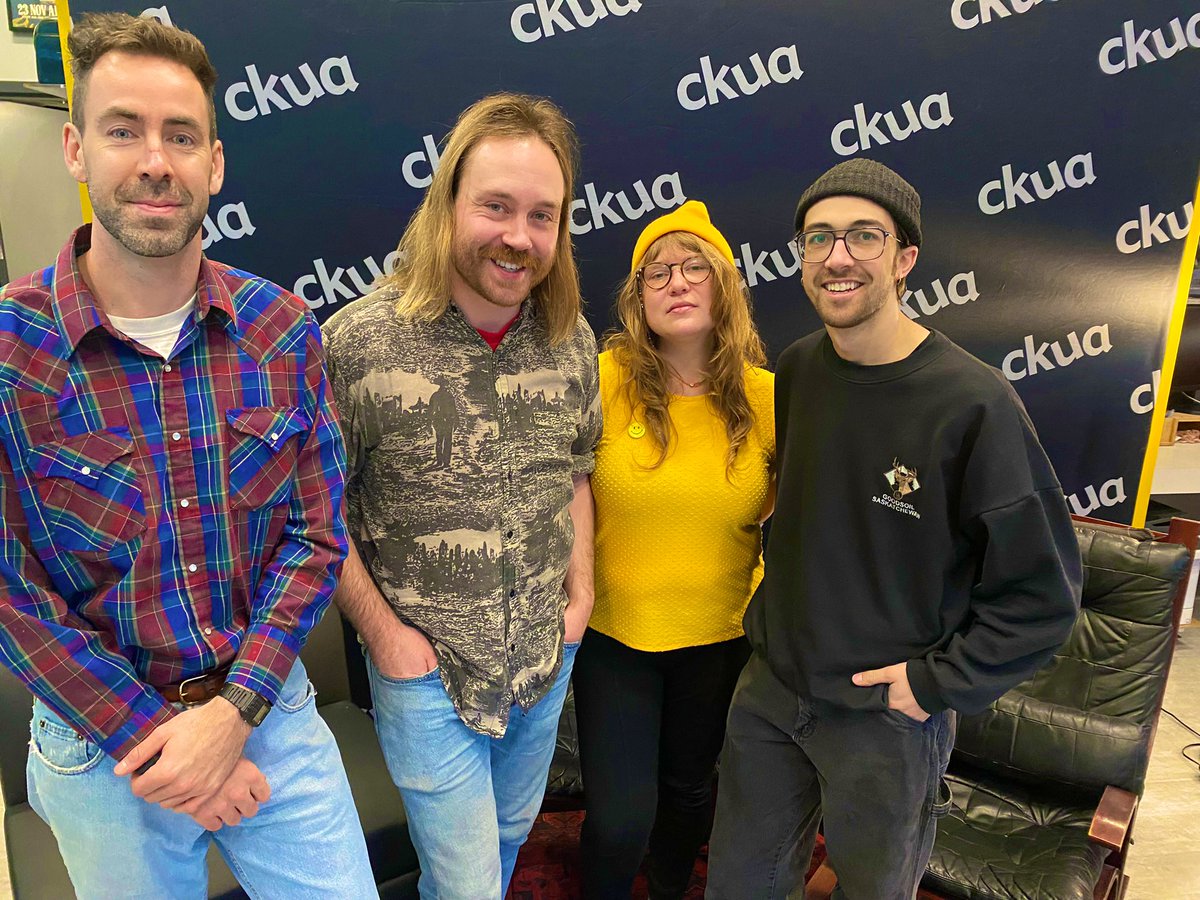 Thanks to <a href="/TheBabyJey/">Baby Jey</a> for stopping by the <a href="/ckuaradio/">CKUA Radio</a> studio in #yyc on Wednesday. Their great new album #CropCircles comes out very soon. 
If you missed our conversation and preview of the record, you can hear it by going to OnDemand.CKUA.com !