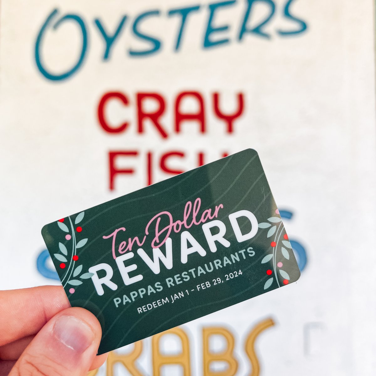 Pappadeaux's tweet image. Attention Seafood Lovers! 🦐🍤! Now through December 31st, when you buy $50 in gift cards, you will receive a $10 Pappas Restaurants reward card.

*Terms and conditions apply

#rewardcard #texmexcheer #legendarytexmex