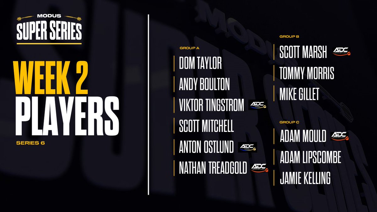 MSSdarts's tweet photo. WEEK 2 - LINE UP 🎯

An absolutely belting collection of players will be in action for week 2

Good luck picking a winner from that lot 👇 https://t.co/yh2D1eSMLe