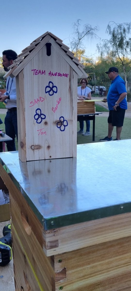 ANIORenee's tweet photo. Great team building and giving back to community session with behive and bug hotels. #CHIMEFall23 https://t.co/jRkX0LtY0Q