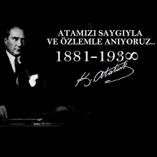 Ulu Önder,Yüce Başbuğ,Ebedi Başkomutan,Mareşal Gazi Mustafa Kemal ATATÜRK'ümüzü
SEVGİ,SAYGI,MİNNET ve ÖZLEMLE
Anıyoruz..
🇹🇷NE MUTLU TÜRKÜM DİYENE🇹🇷