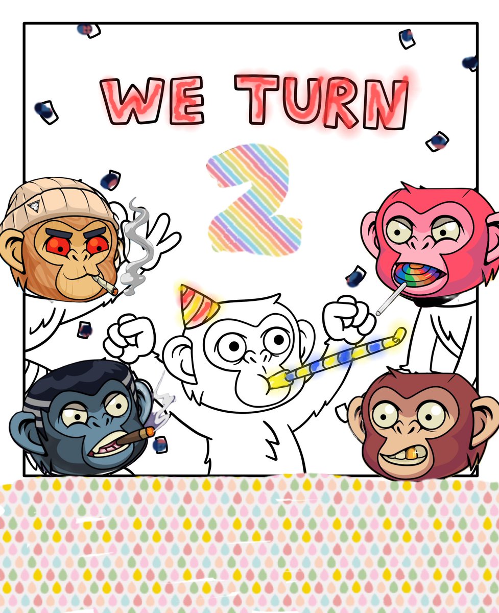 HueChimpner's tweet photo. 2 whole years @CronosChimpClub and it feels like we just started cheers here's to many more #cronoschimp #big2 #birthday #chimps https://t.co/QqLXI2jEvk