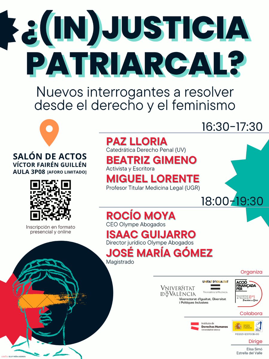 📆 Dimecres, 15 de novembre
🕕 16:30
📌 Facultat de Dret, Saló d'actes Víctor Fairén Guillén
📝 Inscriu-te: docs.google.com/forms/d/e/1FAI…