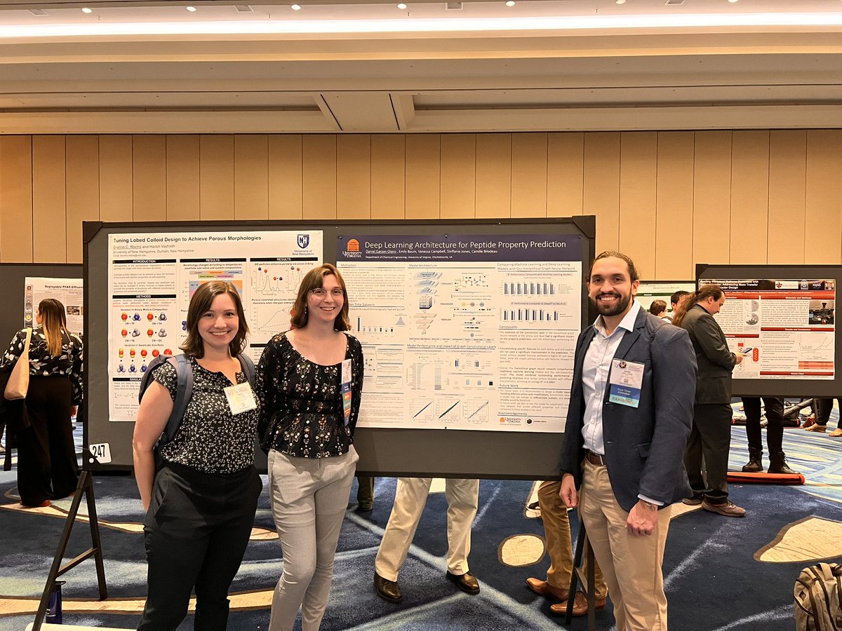 I had an awesome time at #aiche2023! We had our first two Bilodeau Group poster presentations from Emily Baum and Daniel Garzon this year 😊#proudPI