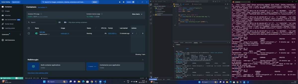 souravstwt's tweet photo. Finished a crash course of Docker. https://t.co/TOskVwJM6L