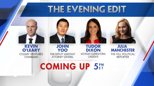 EveningEdit's tweet photo. . @JJCarafano 
@ElbridgeColby 
@marc_lotter 
@mirandadevine 
@kevinolearytv  
@TudorDixon 
@JuliaManch 

Joining us tonight on The Evening Edit 5PM ET/2PM PT on @FoxBusiness with @LizMacDonaldFOX . Be sure to tune in! https://t.co/asSfQ8JgNu