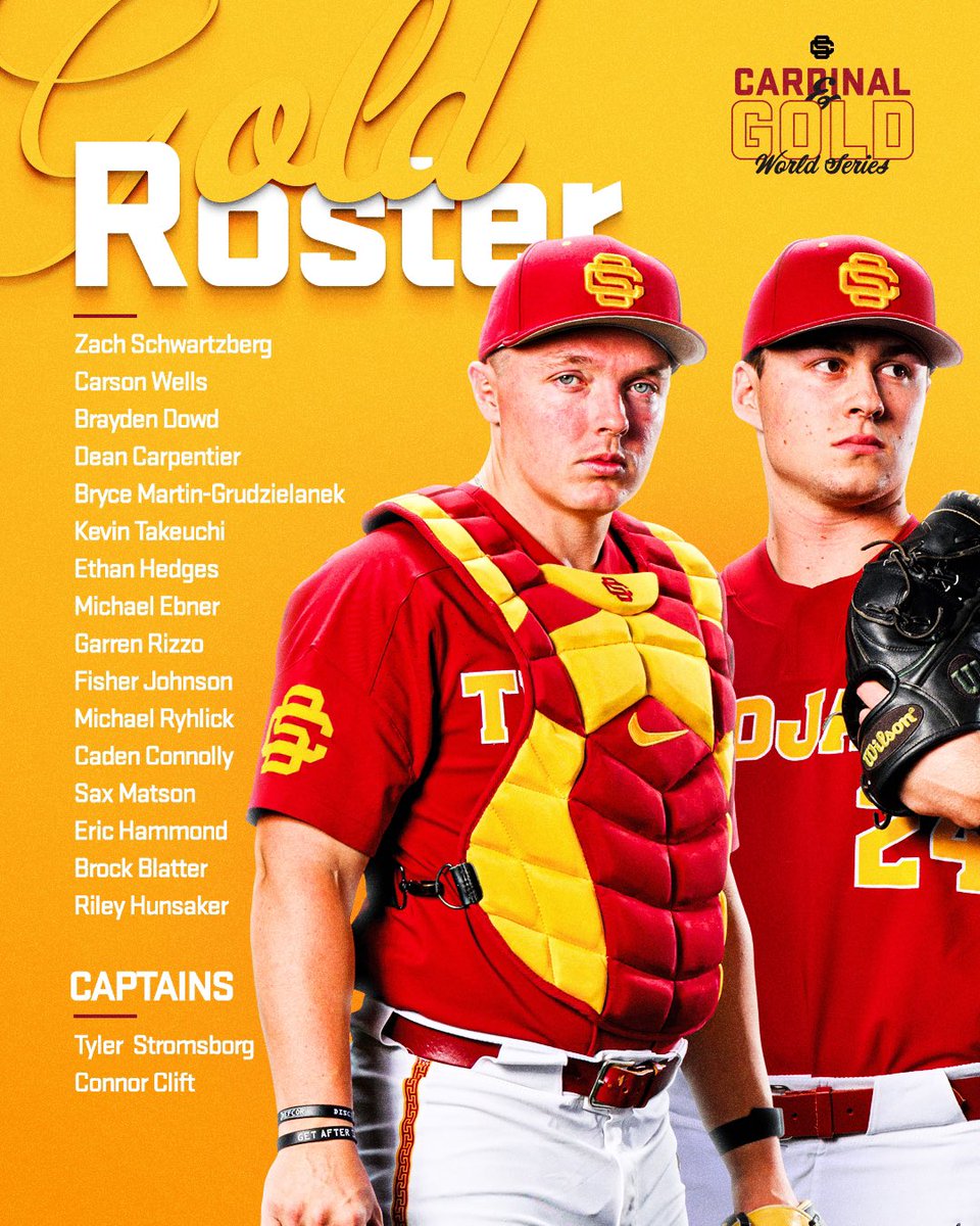 The Cardinal &amp; Gold World Series starts today at Dedeaux Field! 

Game 1 starts at 3:30 pm, with the rest of the series schedule below. All games are free and open to the public ✌️

Game 1 - Nov 9, 3:30 pm
Game 2 - Nov 12, 11 am
Game 3 - Nov 15, 3:30 pm
Game 4 - Nov 17, TBD
Game