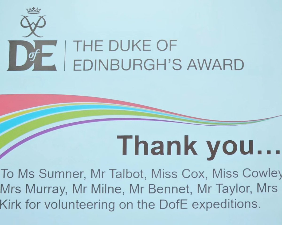 Well done to all from the @TheHeathSchool receiving their @DofE awards this evening. Proud of the girls achieving Bronze and Silver respectively ✨️. Thank you to all the teachers and volunteers supporting their journeys.
