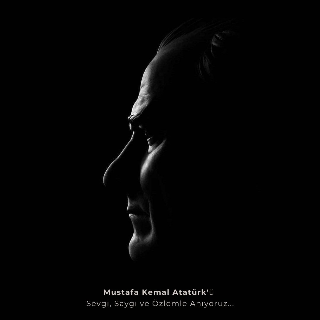 Cumhuriyetimizin kurucusu, büyük önder Mustafa Kemal Atatürk'ü sevgi, saygı ve özlemle anıyoruz.

#MustafaKemalAtatürk #10Kasım