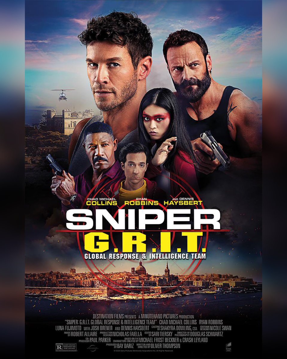 CollinsChadM's tweet image. SNIPER: GRIT 🎯
Worldwide cult-busters 

Released 9/26 and available on VOD and DVD here 🍿:
amzn.to/40AvBMO
•
#sniper #action #actionmovies #actionmovie #actionfilm #actionfilms #movie #actor #acting #actors #actorlife #actorslife #actinglife #malta #brandonbeckett