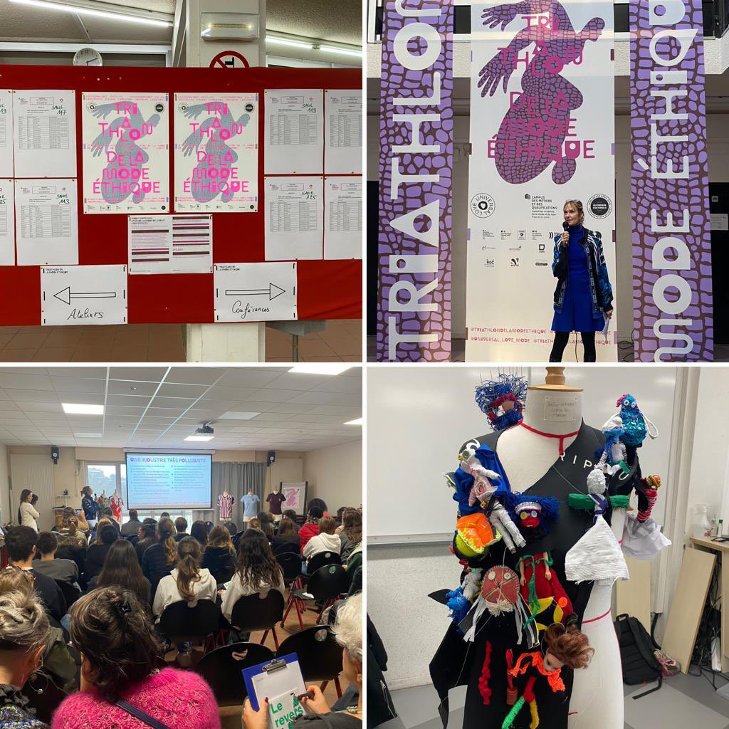 Le Triathlon de la mode éthique en Pays de la Loire a débuté ce 9 novembre à #Cholet
261 élèves venus de toute la région pour réaliser les plus belles parures avec comme objectif : la finale régionale le 17 mai 2024