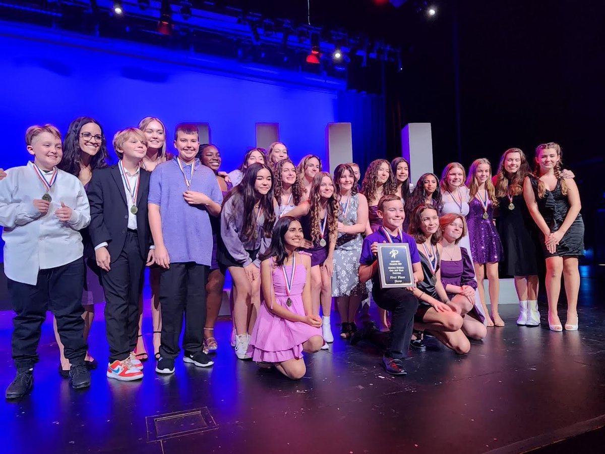 ProsperRushing's tweet photo. Yesterday Rushing Raptor Theatre competed at the One Act Play contest where they made school history as the first company to place first!#RushingAllAlways https://t.co/uI4QGP1dms