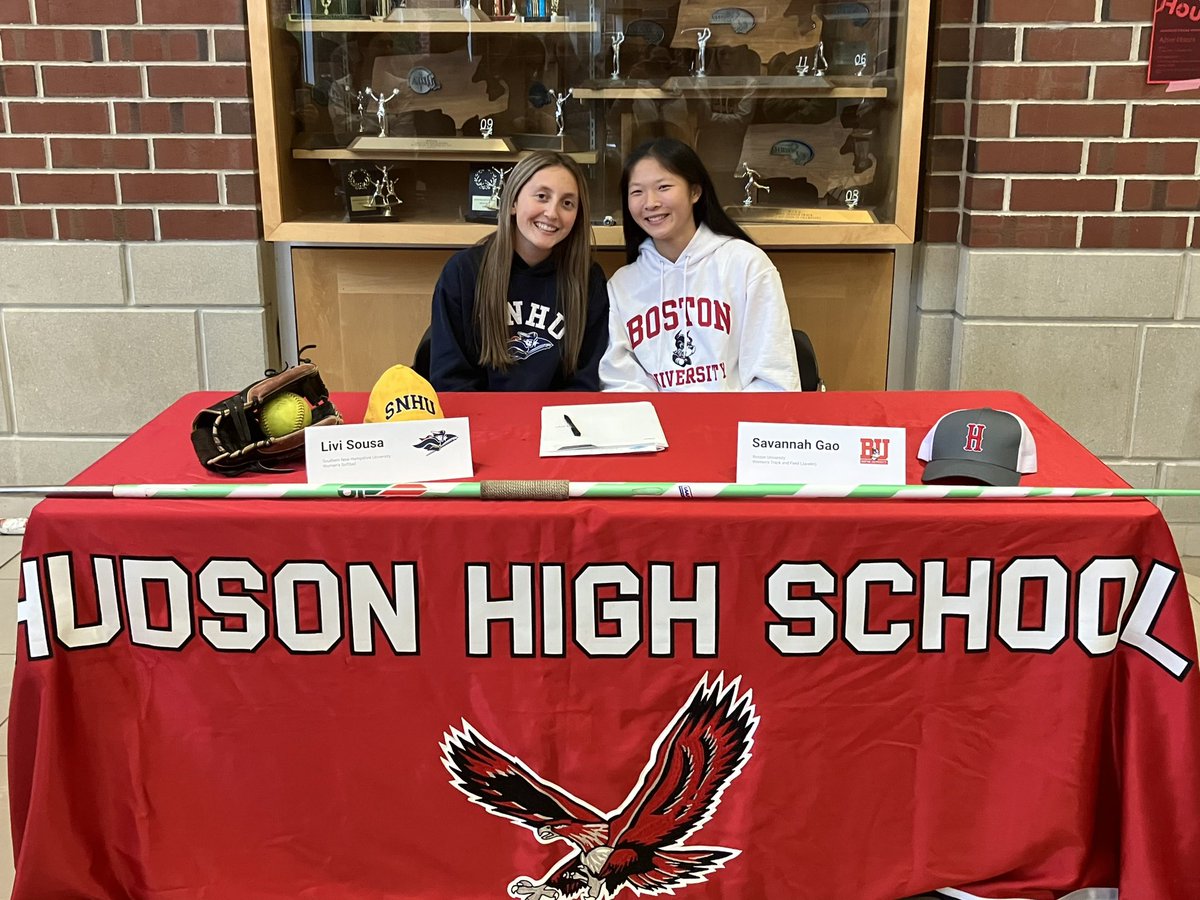MIAA —&gt; NCAA...NLI ALERT‼️ 

Congratulations to two exceptional student-athletes on signing their respective National Letters of Intent to play at the next level!

Hawks Nation has you both for a bit longer but looking forward to seeing what you do next year!!