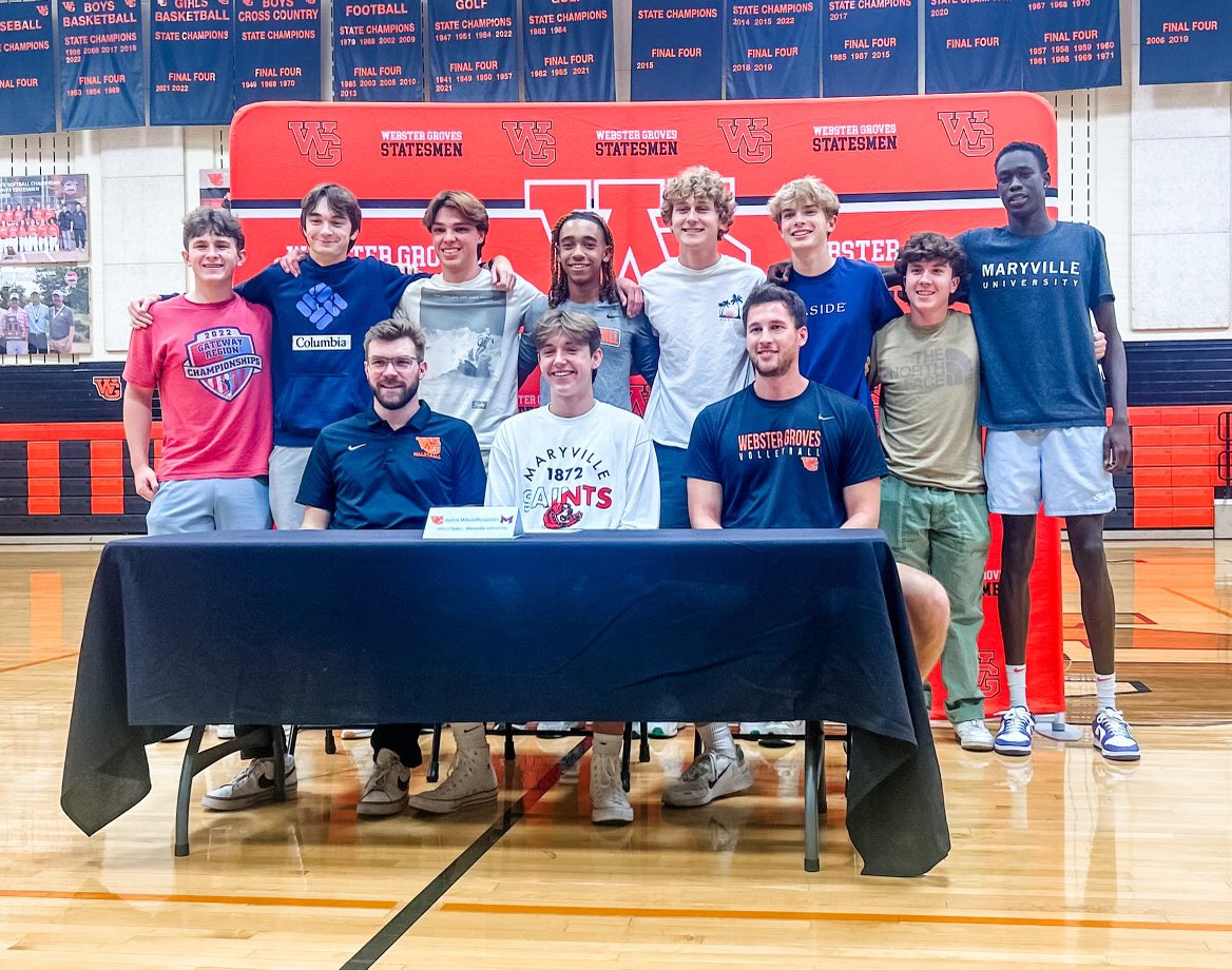 Congrats to Aidan Whitemountain and Ezra Maupin on their commitment to play Volleyball at Maryville University! These kids have worked extremely hard the last few years and I’m excited to see their continued growth in college.