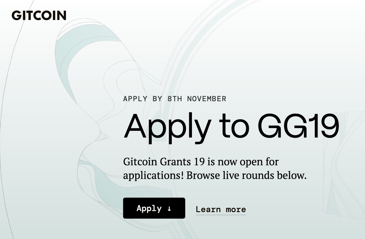 We're gearing up for the @Gitcoin Climate round! Join us in funding crucial public goods and making a difference 💚🌞

Get ready for the launch of the round period spanning from 15th November 2023 (12:00 UTC) to 29th November (23:59 UTC).

Keep updated on all our social channels!