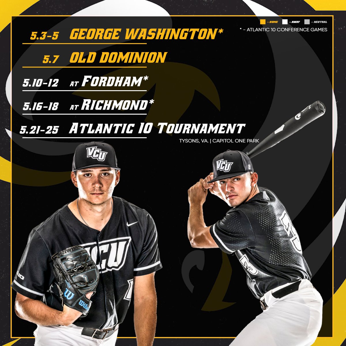 🗓️ SET THE DATES 🗓️

We play ball on Feb. 16.

📰 bit.ly/3MB7NCu

#LetsGoVCU