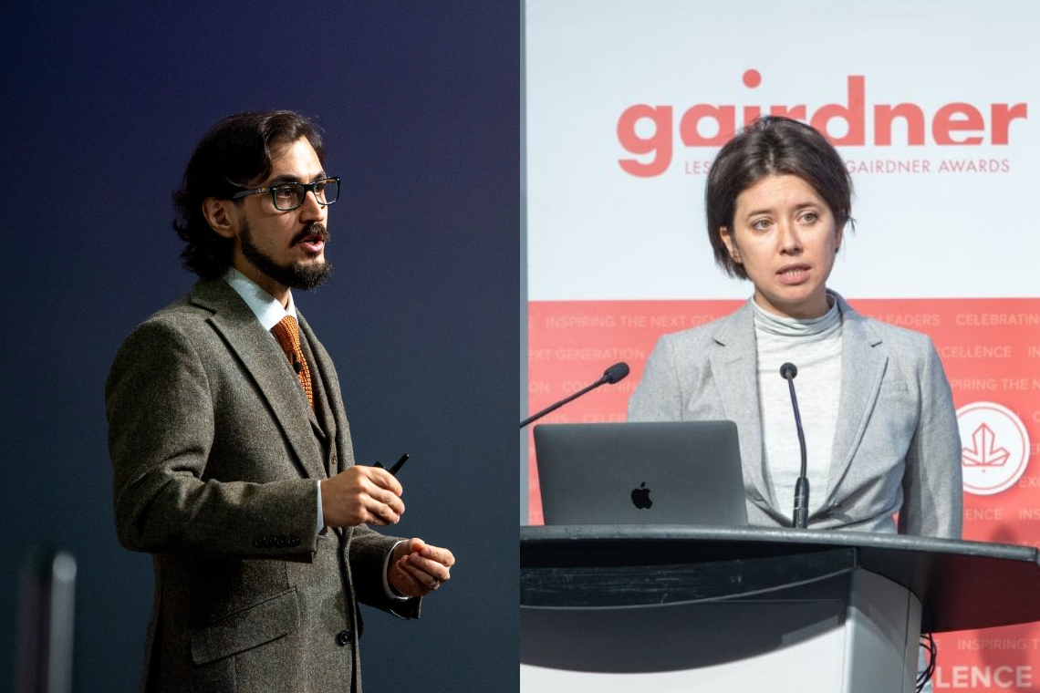 Congratulations to Artem Babaian and Elena Kuzmin for winning the @GairdnerAwards Early Career Investigators competition! 👏

Both members of the @DonnellyCentre community presented their research breakthroughs at #GairdnerScienceWeek.

Learn more 👉 uoft.me/Gairdner2023