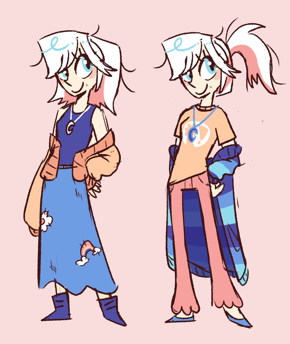 Rough ideas. Maybe her name is something like Cloud or Skye? or should i continue the 'M' name theme lol