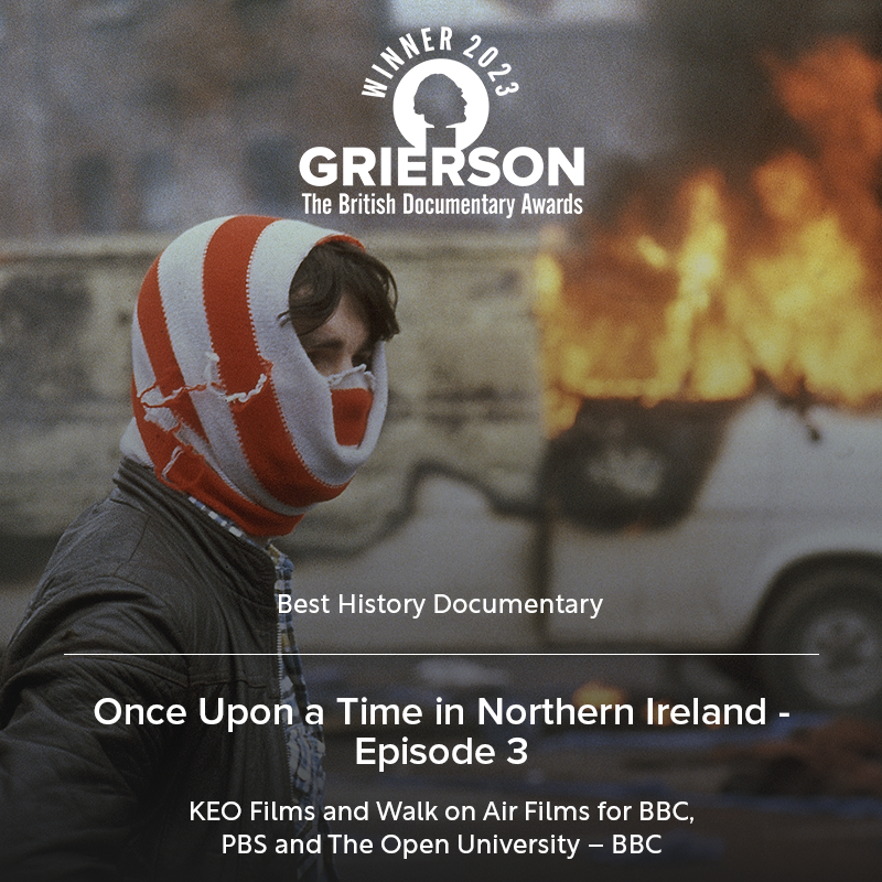 The Grierson Trust (@griersontrust) on Twitter photo The #GriersonAwards winner for Best History Documentary goes to Once Upon a Time in Northern Ireland - Episode 3 🌟 - presented by <a href="/DavidOlusoga/">David Olusoga</a>
<a href="/KEOfilms/">KEO films</a> <a href="/woafilms/">Walk On Air Films</a> <a href="/mitchell_vicky/">Vicky Mitchell</a> <a href="/smcw828/">Sian McIlwaine</a> @hooperrachel @stewarmstrong24 #OnceUponATimeInNorthernIreland The #GriersonAwards winner for Best History Documentary goes to Once Upon a Time in Northern Ireland - Episode 3 🌟 - presented by <a href="/DavidOlusoga/">David Olusoga</a>
<a href="/KEOfilms/">KEO films</a> <a href="/woafilms/">Walk On Air Films</a> <a href="/mitchell_vicky/">Vicky Mitchell</a> <a href="/smcw828/">Sian McIlwaine</a> @hooperrachel @stewarmstrong24 #OnceUponATimeInNorthernIreland