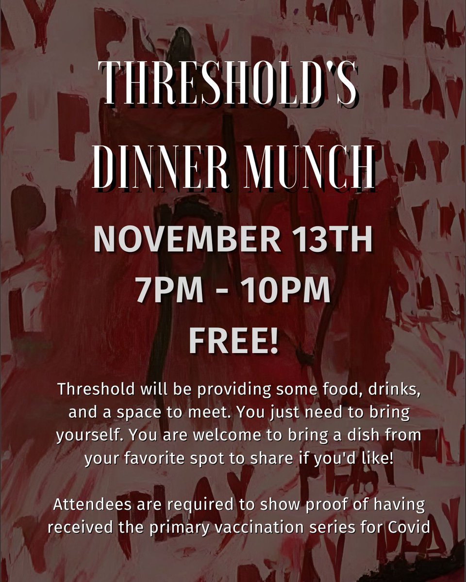This is just like a munch just not hosted at a restaurant. Come as you are and meet others in the community!
#thresholdsociety #threshold #losangelesdungeon #labdsm #losangeleskink #lakink #thresholdla #kinkcommunity #bdsmlife #threshold_la #kinked #kinkstagram