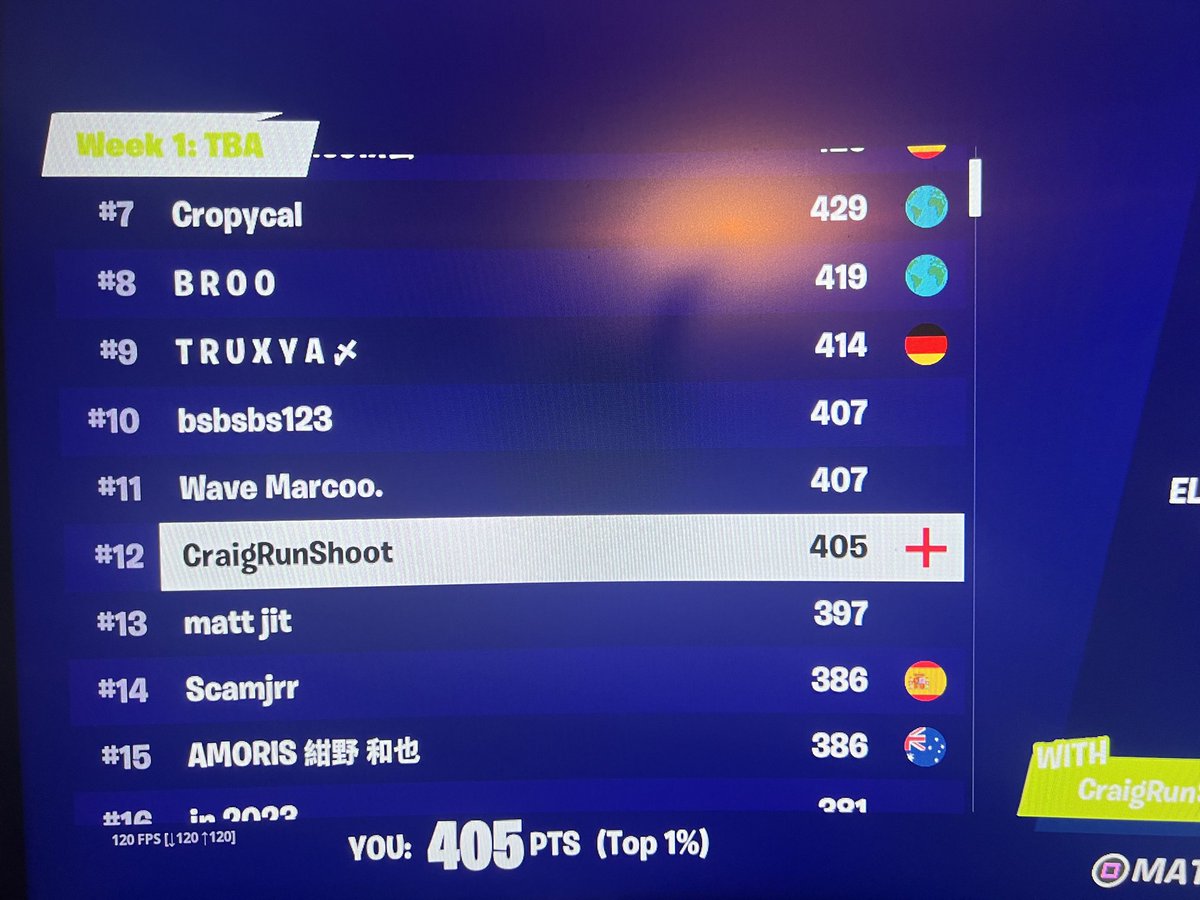 ItsCraigs's tweet image. My first Solo Zero Build Competitive Tournament. It was great to play on the Chapter 1 map again. pleased overall with my performance. 12th and braking the 400 point barrier. Looking forward to participating in more events in the future! #Fortnite