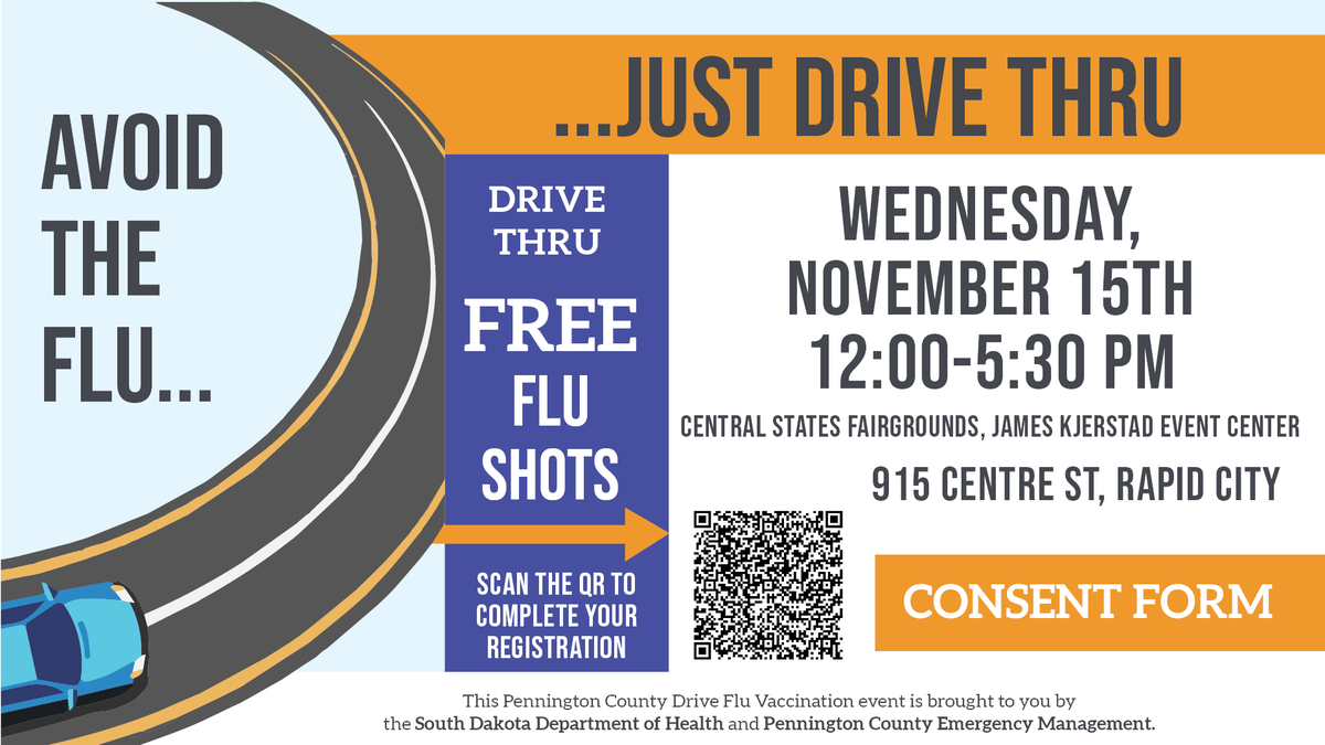 Are you still needing the flu shot this season? Here's your chance to get a FREE flu shot at a drive-through clinic that will be held next Wednesday, November 15. #stopflu #fightflu #getyourflushot