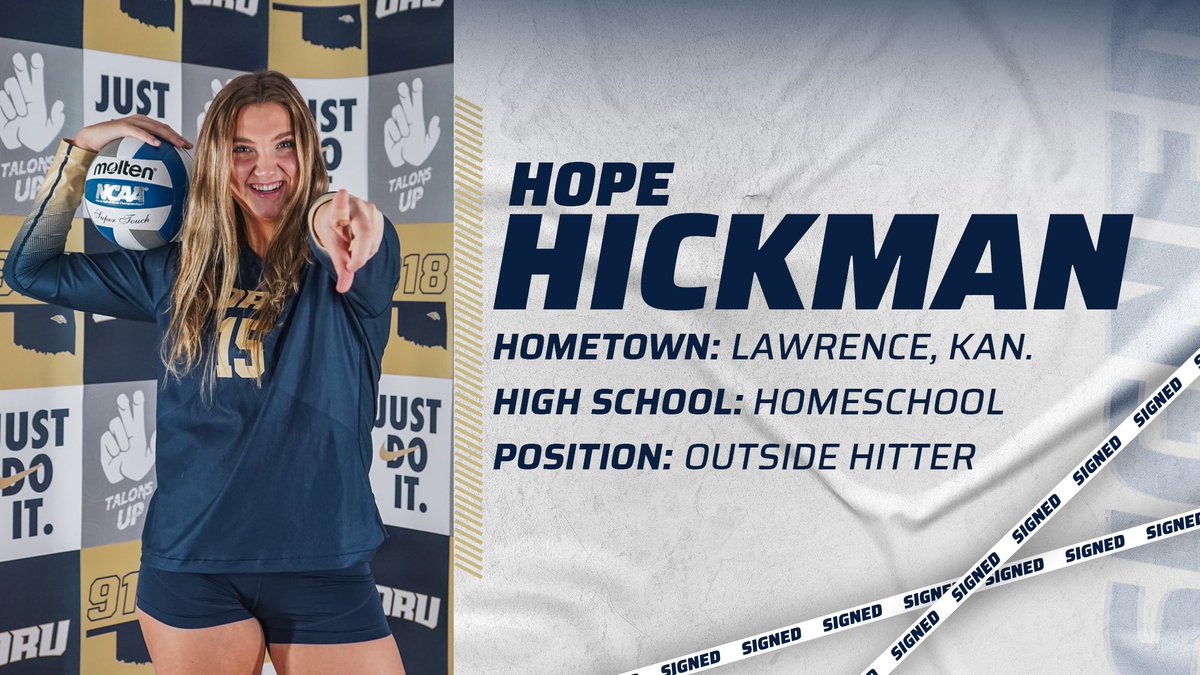 𝐒𝐈𝐆𝐍𝐄𝐃 ✍️

Help us welcome Hope Hickman to the Golden Eagle family!

#ORUVB | #GoldenStandard