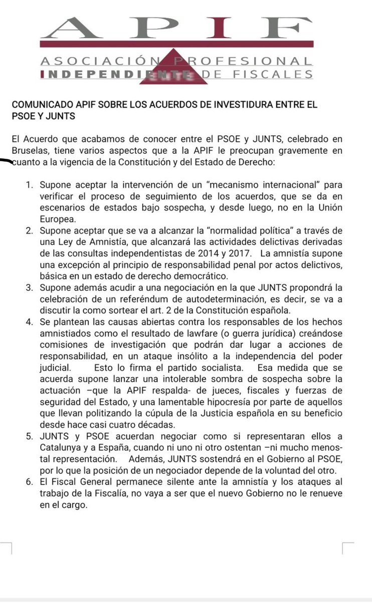 MagistraThor's tweet photo. Comunicado de la Asociación profesional, independiente de fiscales. Muy bueno!!! Ya estamos todos https://t.co/cVGxUDmVDB
