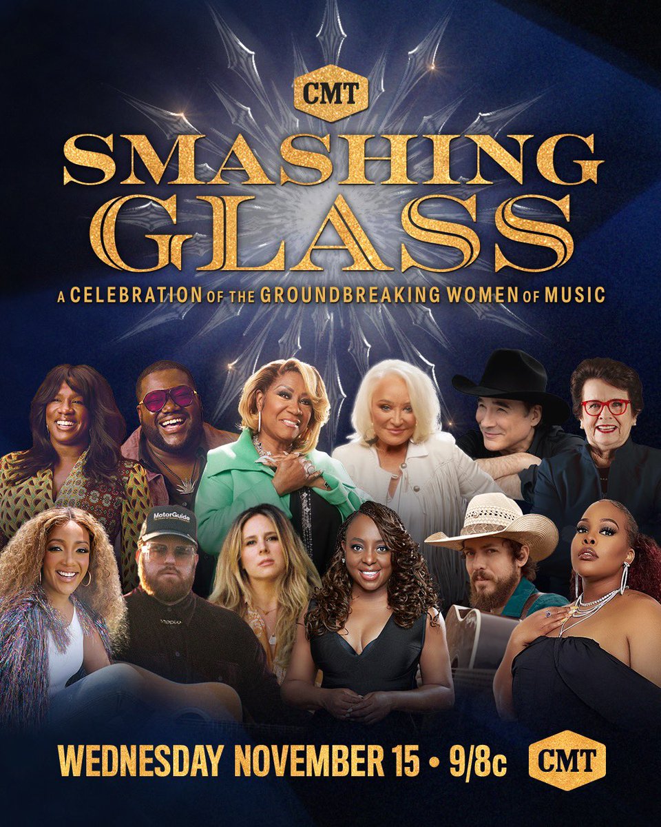 Beyond grateful to be presenting the iconic @MsPattiPatti at the first-ever #CMTSmashingGlass! Don’t miss this incredible celebration of the groundbreaking women of music — Wednesday, Nov. 15 at 9/8c on @CMT! ✨