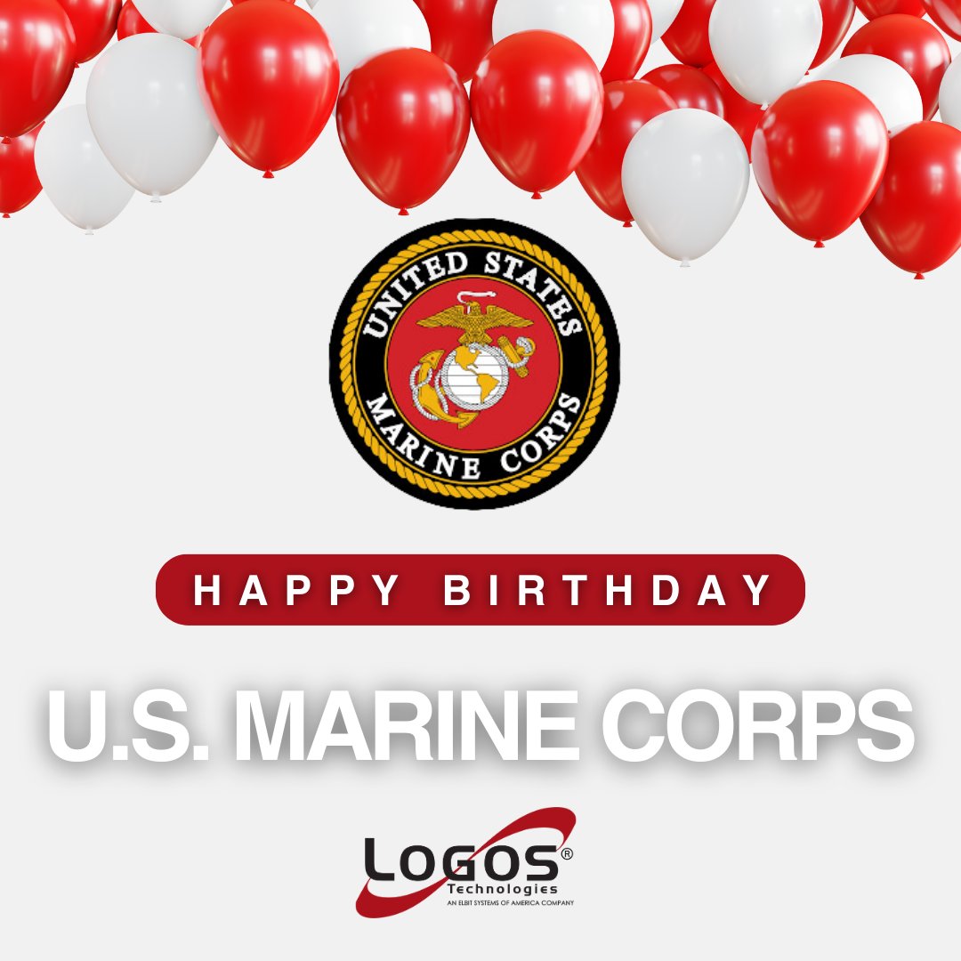 LogosTechLLC's tweet image. Happy Birthday, U.S. Marine Corps!

On this special day, we salute the brave men and women of the U.S. Marine Corps.

Logos Technology is honored to stand with you, providing cutting-edge solutions to enhance mission success. Semper Fi! 

 #MarineCorpsBirthday #SemperFi