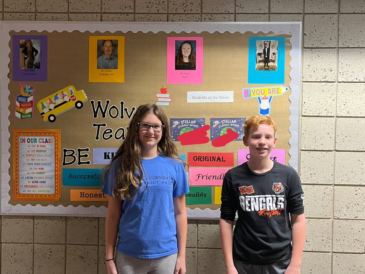 Congratulations Amelia and Jacob for being last weeks Wolves students of the week!  Keep up the great work!  @FootMiddle