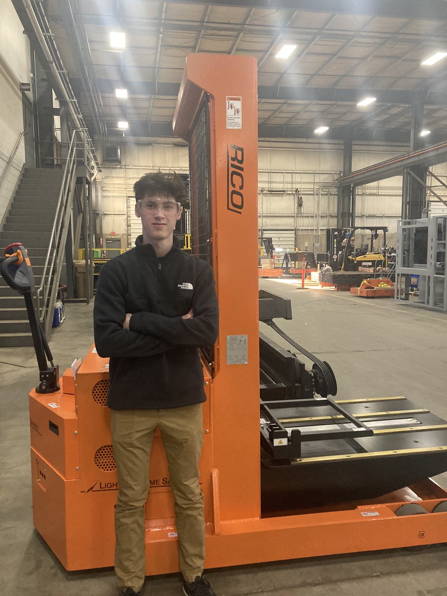 Visiting a student shadowing engineers at Rico Manufacturing today. #wearemedina #ceo #careerskills #smartkidsrock