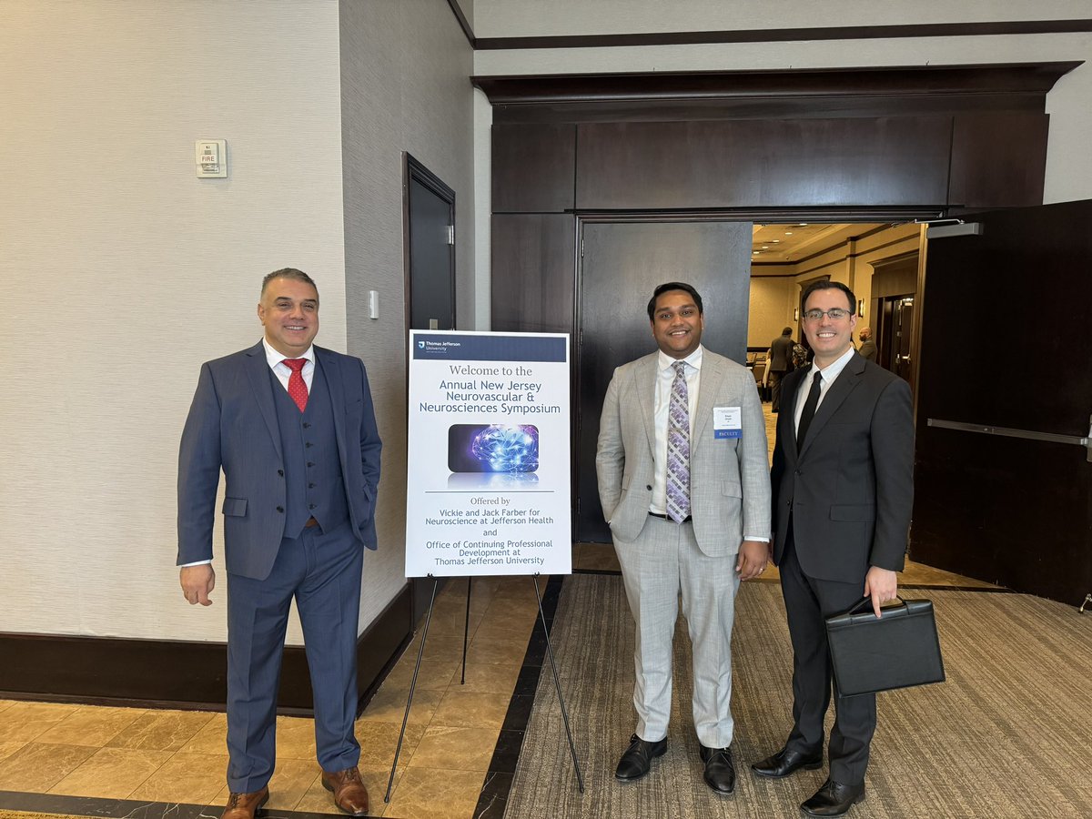 RitamGhoshMD's tweet image. Great conference today at the @JeffHealthNJ @TJUHNeurosurg 6th annual neurosurgery and neuroscience conference. Gets better and better every year and happy to be a part of a team on such an upward trajectory. @JeffersonUniv @TJUHospital @NeuroatJeff
