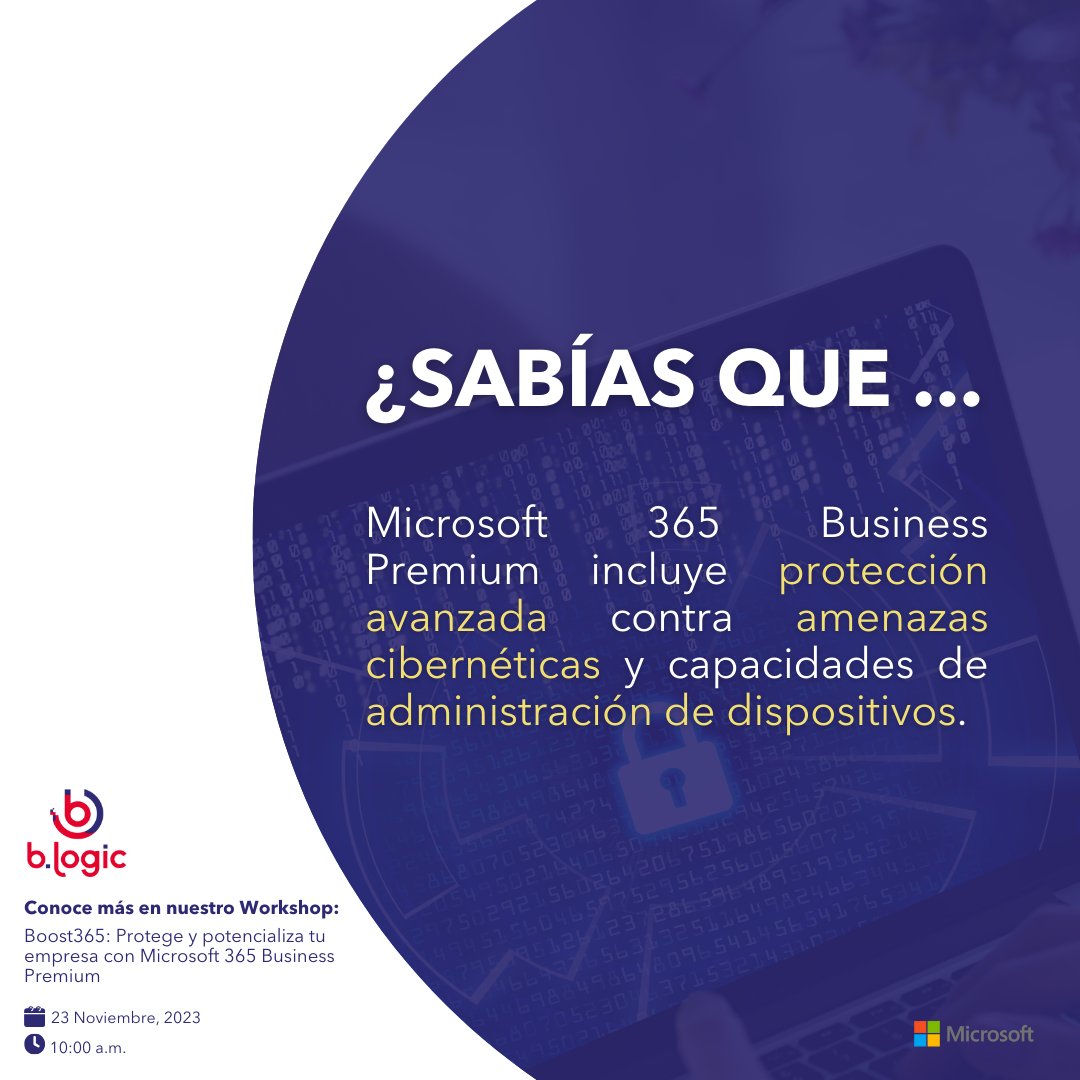 BlogicIt_it's tweet image. Si quieres una solución que te permita ser productivo y seguro desde cualquier lugar, Microsoft 365 Business Premium es lo que necesitas. ¿Qué esperas para probarlo? 🔒

Conoce más en nuestro Workshop.

#microsoftbusinesspremium #microsoft365