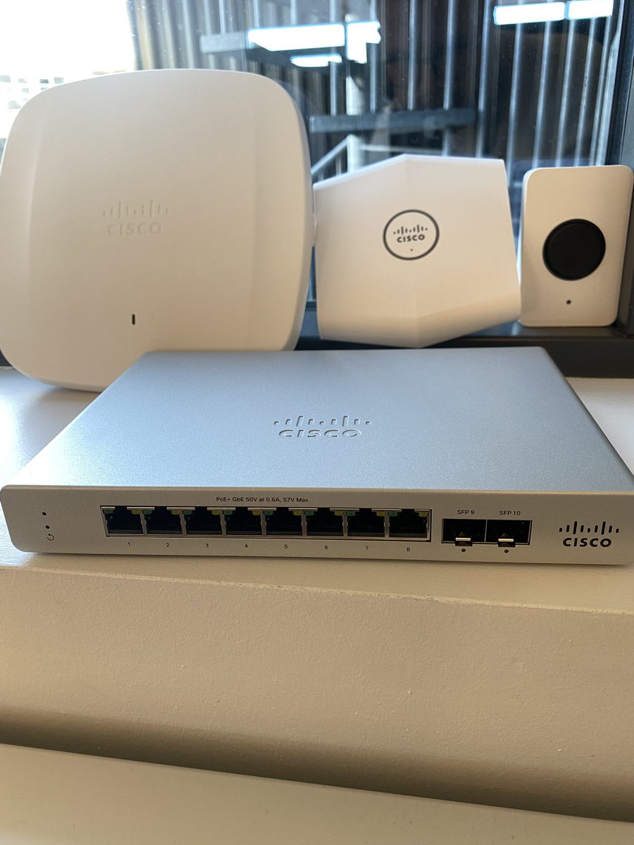 Time to take a closer look at <a href="/meraki/">Cisco Meraki</a> after mostly only using airos/cat WiFi, the focus will be on .1x capabilties on this good looking MS 130.. and now i just need some use case for the MT30, any ideas ? 🤔
The poc kit list:
9162
MT30
MT15
MS130