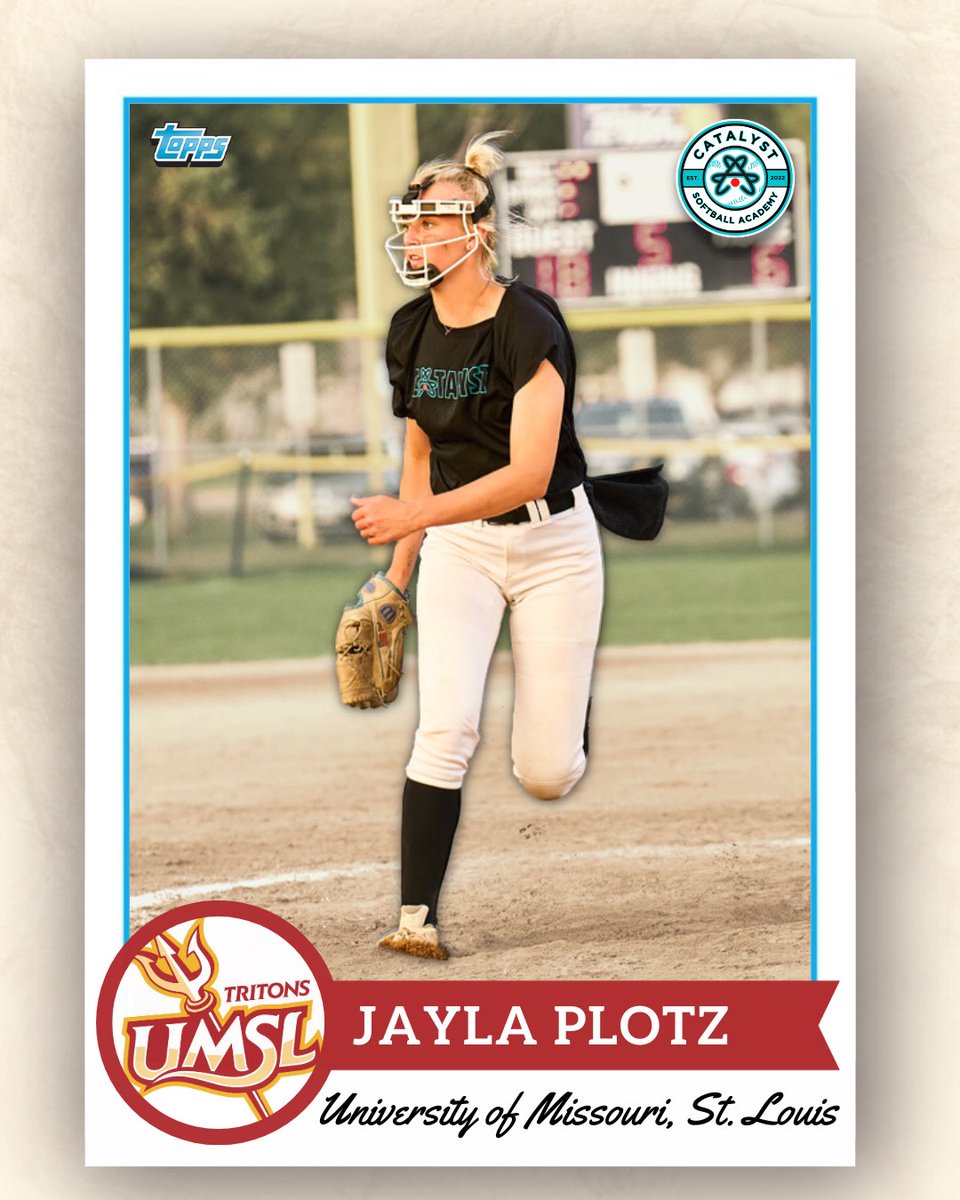 🔱🔱🔱

HUGE CONGRATS to our very own, Jayla Plotz, on her verbal commitment and scholarship acceptance to continue her education and play Division II softball at the University of Missouri, St. Louis‼️

Larchwood, IA🐱 🔜 St. Louis, MO🔱

#TritesUp🔱 | #CatalystFam🧬

⬇️⬇️⬇️
