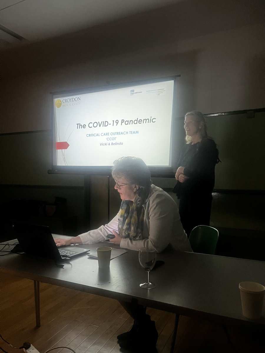 Team @croydonhealth presenting at Croydon medical society. Reflections from covid 19 pandemic. @motazed_reza @RaneeThakar @BaumieB