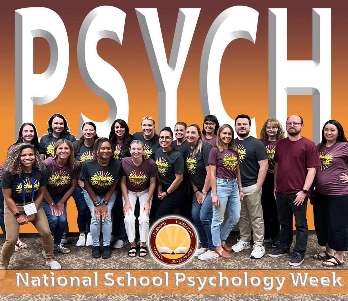 #NationalSchoolPsychologyWeek continues by introducing our incredible Psych Team. The support they provide our students is integral to their educational success. Thank you for all you do! #LESD79Community #TogetherWeCan