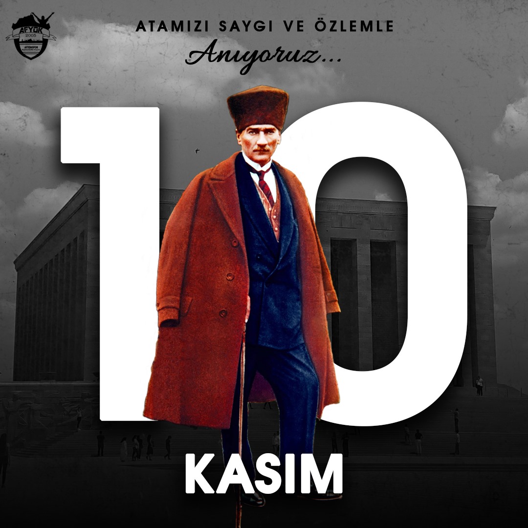 AfyokGrubu's tweet photo. Cumhuriyetimizin kurucusu Büyük Önder Gazi Mustafa Kemal Atatürk’ü; ebediyete intikalinin yıldönümünde, saygı ve özlemle anıyoruz. https://t.co/6eD5dkZ49e