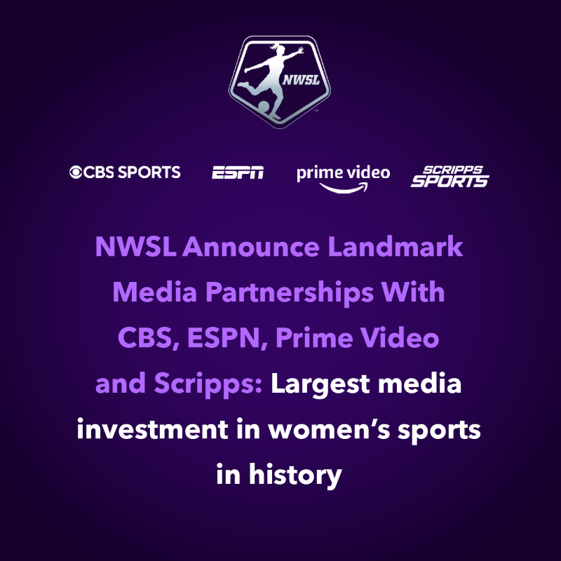 NWSL's tweet photo. Deal is DONE.

The game has changed. 👏