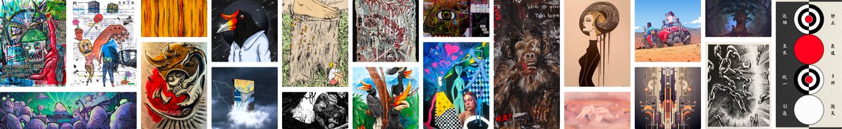 New Art Carousel to celebrate some of the most loved Artists <a href="/KreatePlatform/">Kreate - Web3 Art Community ❤️‍🔥</a> 🎉.

#CardanoCommunity, how many Artists do you recognize??

#Kreate #Art