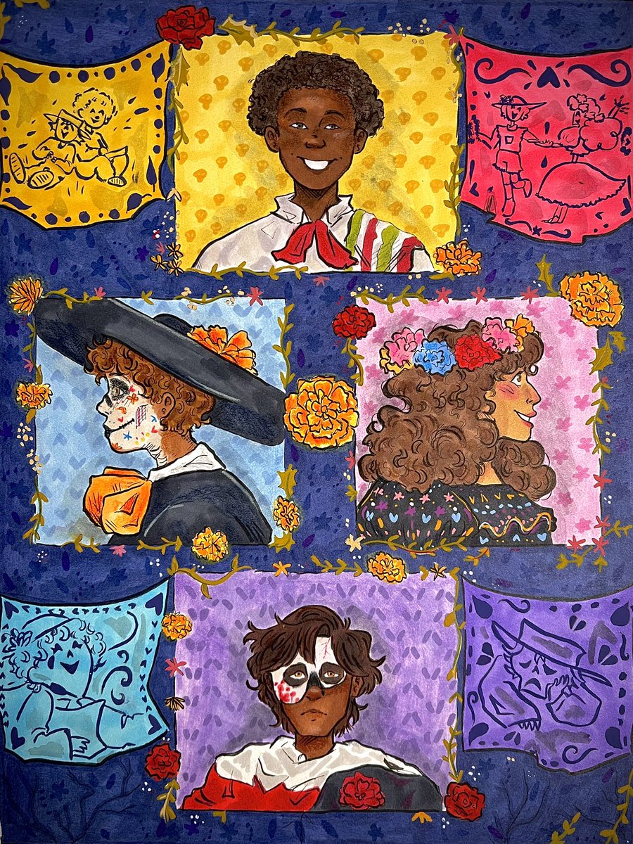 _enCHANTed_07's tweet photo. This is 2/2 of the artworks I did for Dia de los Muertos 
-unnamed- https://t.co/8fKKqMadfp